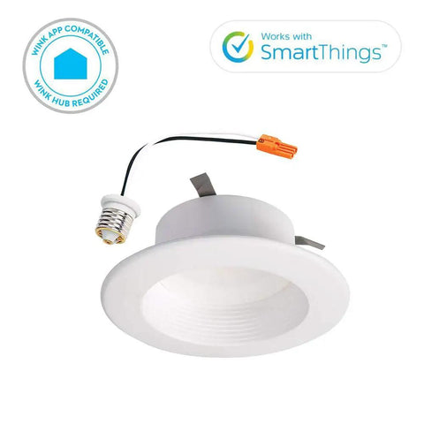 Plug And Play Zigbee Wireless Smart Integrated LED Recessed Downlight Fixture With Tunable Color Temperature 2700K To 4000K White