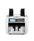 Slick Automatic Money Counter Machine For Multi Currency Bills With Double Note Detection Batch And Add Functions And External Display showing front view with digital display.
