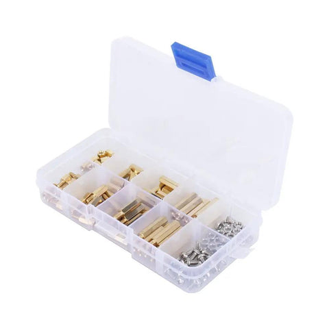 Pro Grade M3 Brass Standoff Spacer Kit With Hex Screws And Nuts For PCB And Motherboard Projects Durable Brass And Stainless Steel Fasteners 6Mm 10Mm 15Mm 20Mm Assortment For Electronics DIY, open organizer case