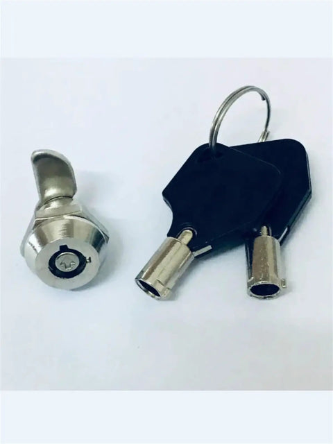 Drawer Tubular Cam Lock For Home Security With Nickel Plated Cylinder Lock For Cabinet Drawer Mailbox And Door Includes 2 Keys MS102 1Pc