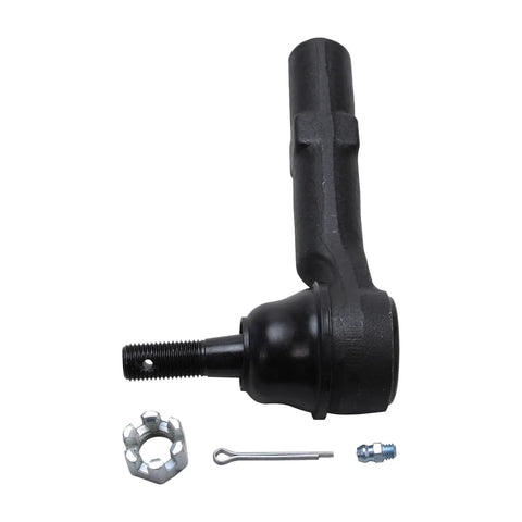 Beefy Front Tie Rods Replacement For 2007-2014 Cadillac Escalade And 2007-2013 Chevy Silverado 1500 Suburban 1500 Avalanche EXT Durable Steering Rods For Smooth, Dependable Steering Performance. Black steel front tie rod end with castle nut and cotter pin