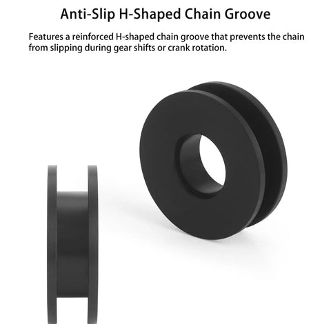 Anti-slip chain groove of Chain Keeper For Bike Travel And Maintenance, Adjustable Dummy Hub Axle Stabilizer.