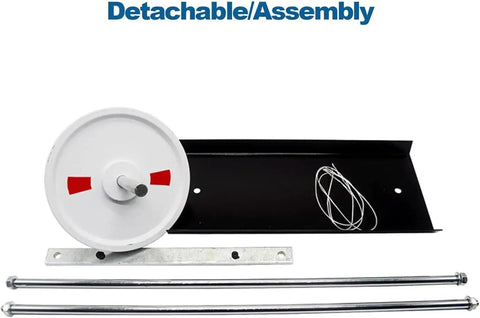 Pendulum Energy Lab Kit for Physics Class components showing metal parts, track, wires, and assembly instructions.