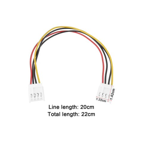20cm 4 Pin To 4 Pin Floppy Drive Power Cable For 3.5 Inch Floppy And Gotek Drives Internal PC Power Lead For Tight Rigs Easy Install Durable 4 Pin To 4 Pin Adapter For Motherboard, 20cm cable with 4-pin white connectors