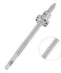 SFU1605 300Mm Rolled Ballscrew Ballnut With Anti-Backlash Design showcasing smooth motion and precision for machining projects.