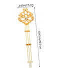 DIY Ready Pendulum Clock Movement Replacement for Wall Clocks with Classic Design and Gold Metal, Easy to Install
