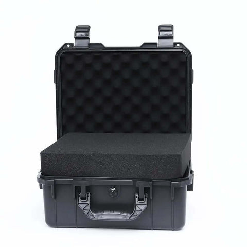 14Inch Waterproof Hard Shell Case With Custom Foam Insert For Cameras And Electronics, open showing foam insert.