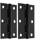 Black 2 pack rotating concealed hinges for doors and cabinets, heavy duty load bearing, durable