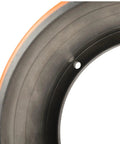 Close-up of Premium Drive Wheel for MT15 and PU replacement, showcasing six mounting holes and durable polyurethane material.