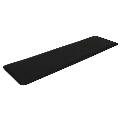 Anti Fatigue Nonslip Utility Mat For Garage Patio And Kitchen Half Inch Thick 20 By 72 Inches Leather Grain Black Ergo Foam Cushion For All Day Comfort And Fatigue Relief