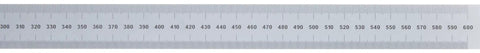 Dual System Inch And Metric 24 By 600 Millimeter Steel Rule With Large Stable Profile For Layout Work And Precision Measurements On Big Pieces And Heavy Gear Setups, 600mm scale