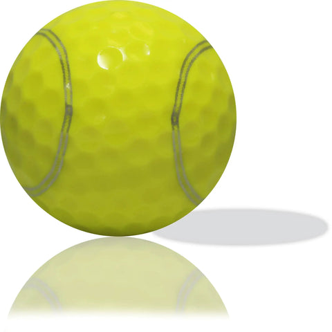 Yellow Personalized Tennis Print Golf Ball from 12 Pack With Your Photo Logo Or Text Custom Imprinted for Golf Enthusiasts