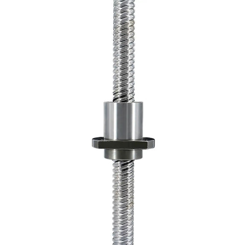 Left Hand Thread Ball Screw With Nut SFE1616 16mm Diameter 16mm Pitch shown in close-up view
