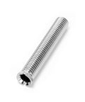 Rock Solid Sink Connection Bolt Extension Screw M12x70mm Copper Chrome Plated Rust Proof Corrosion Resistant Plumbing Hardware For Bathroom And Kitchen No Sweat close-up of chrome-plated extension screw.