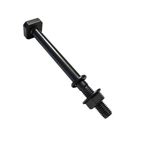 Rock Solid Alternator Lower Mounting Bolt Nut And Washer Kit Fits Hyundai Elantra Accent Tucson And Kia Rio Spectra Sportage Hardcore Steel Oe 3745122000 Shop Grade Swap Ready close-up view of steel mounting bolt