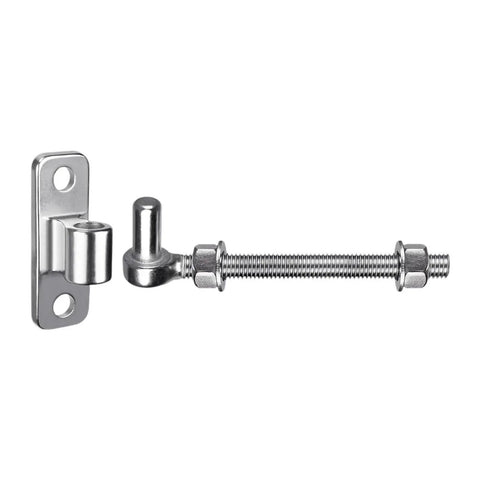 Heavy Duty Stainless Steel Gate Hinge Set With Eye Plate For Outdoor Gates Go To Bolt On Hanger Universal Installation 10 Inch