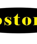 Fostoria logo in yellow text on a black oval background