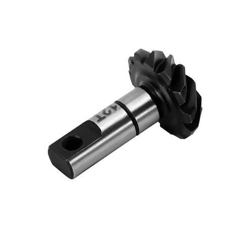 Steel Alloy Helical Axle Overdrive Gear Set For 1 By 18 RC Crawlers Compatible With Redcat Ascent 18 Series showing 12T gear
