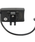 Back view of Large LED Display Meter For Electric Bikes 24V 36V 48V Multifunctional Computer With 5 Pin Connector and cable