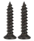 Two zinc alloy screws for Antique Barn Door Handles And Vintage Sliding Door Handle Set In Rustic European Style Metal Brass Pull.