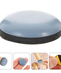 20 Pack Heavy Duty Kitchen Appliance Sliders For Washing Machine And Microwave With Self Adhesive Backing, gray round slider with a black base.