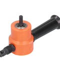 Beefy Pro Grade Double Head Nibbler 360 Degree Adjustable Heavy Duty Metal Drill Attachment for cutting stainless steel