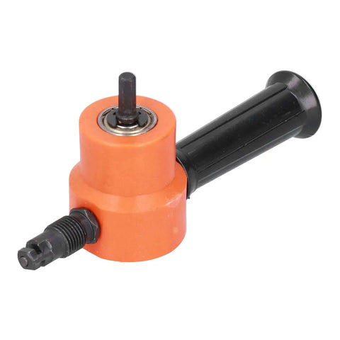Beefy Pro Grade Double Head Nibbler 360 Degree Adjustable Heavy Duty Metal Drill Attachment for cutting stainless steel
