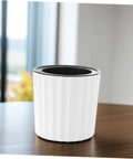 4 Pack Self Watering Orchid Pots With Drainage Holes For Indoor Plants And Herbs White Plastic Planters For Orchids And Small Flowers Easy Care Low Maintenance Gardening Supplies, white plastic pot on table