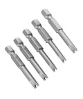 Heavy Duty 5 Piece U Shape Screwdriver Bit Set Loaded With 1/4 Inch Hex Shank Magnetized S2 Steel Spanner Bits U4 U5 U6 U7 U8 sizes.