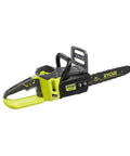 14 Inch Brushless Chainsaw 40 Volt Cordless Power Tool Freaky Fast Cuts Auto Oil Sprayer with ergonomic wrap handle.