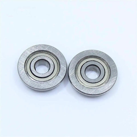 Get This Awesome 10 Pack Of F604ZZ Deep Groove Flanged Bearings For Your Rig, Chrome steel bearings, 4x12x4mm, ideal for industrial use.