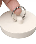 Peirushg Bathtub Easy-Install Stopper Quick 1-3/8in. with finger pushing stainless steel ring.