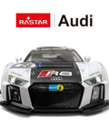 Front view of Audi R8 LMS Style Remote Control Car 1 14 Scale High Speed RC Toy For Adults Kids Full Function Forward Reverse