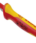 Workhorse Pro Grade 1000V Insulated Dismantling Knife With Fixed Hook Sickle Blade Guide Shoe Slip Guard Handle