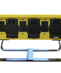 Pro Grade Job Site Power Distribution Workhorse With Beefy Durable Exterior And Six Nema L5 20r Plus One L6 30 Locking Receptacles built rugged for outdoor use.