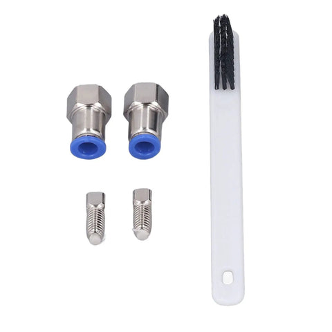 Pneumatic Paint Sprayer Air Spray Gun Delivering 98 Psi Power With Fine Atomization And Adjustable Width Control accessories including nozzles and cleaning brush.