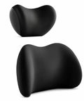 Upgrade Your Ride With This Chic Headrest And Lumbar Support Pillow Set Perfect For Mini Cooper SE Convertible John Cooper Works Electric Plus Trucks SUVs Ensuring Ultimate Comfort On Long Drives Without Breaking The Ban, black ergonomic memory foam pillows.