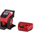 Compact Inflator Kit With Auto Shut Off And TrueFill Technology, high-efficiency pump and charger displayed
