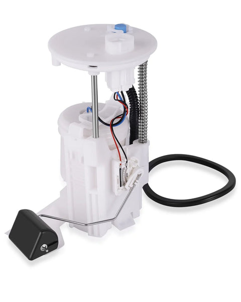 Plug and Play Electric Fuel Pump Module Assembly for Toyota Camry 2007-2011 and Solara 2008, white plastic with wires and connectors.