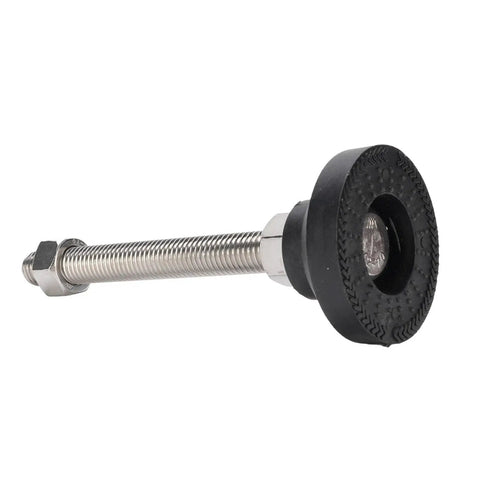 Heavy Duty Adjustable Furniture Leveling Feet With Nylon Support Legs And Rubber Anti Slip Pads, Height Adjustable Up To 100mm For Tables And Chairs. Rubber foot with threaded steel stem