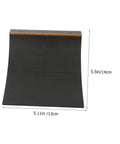 Fingerboard Skateboard Ramp Set Two Piece Mini Skatepark Obstacle Accessories For Kids Fingerboard Training Park Durable Plastic Ramps 5.5 By 5.1 By 4.5 Inches, black ramp with dimensions shown