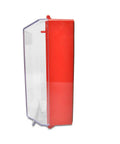 High Vis Wall Case For Fire Sprinkler Shut Off Tool Heavy Duty polycarbonate side view, measures 5.43x7.55x3.3 inches.