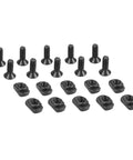 10 Piece Track Metal Screws And T Nuts Replacement Kit With Allen Wrench High Strength Steel Black Anodized Finish
