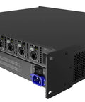 Top Tier MX30 LED Display Controller Featuring A Rock Solid Video Processor Alongside Ten Ethernet Outputs And Dual 10G Optical Ports, side view showing connections.