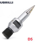 Heavy Duty CNC V Bit Router Bits With 1/2 Inch Shank For Dead Nuts Tight Stone Engraving And Milling 3Mm 5Mm 8Mm Three Piece Set Smooth Conic Cutter close-up of the conic cutter with a D5 marking