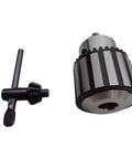 Rock Solid Keyless Drill Press Chuck With One Half Inch Capacity And Heavy Duty Steel Construction for workshop use.