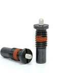 Rock Solid Carbon Steel Spring Plunger With Flange Mount Telescopic Index Finger Pin For Light Load Positioning Tasks Smooth Action No Fuss Setup For Shop Pros, with an orange ring and precision pin detail.