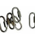 One Eighth Inch Stainless Steel 316 Quick Link Shackle For Marine And Boat Use Dockside Ready Heavy Duty Boat Hardware Corrosion Resistant