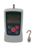 Mini 100N Push Pull Force Tester With Built In Sensor, Beast Portable Handheld Gauge For Material Mechanics Testing And Product Development, Versatile 10N To 100N Range, Precise Readouts, Easy Setup And Included Accessories, gray handheld gauge with hook
