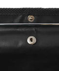 Top view of foldable fabric shoe cover storage box metal frame and waterproof black Oxford fabric showing buttons